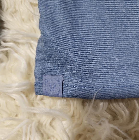 Lululemon Commission Long Sleeve Button Up Shirt Men's 2XL Blue Stretch Casual - Picture 14 of 15